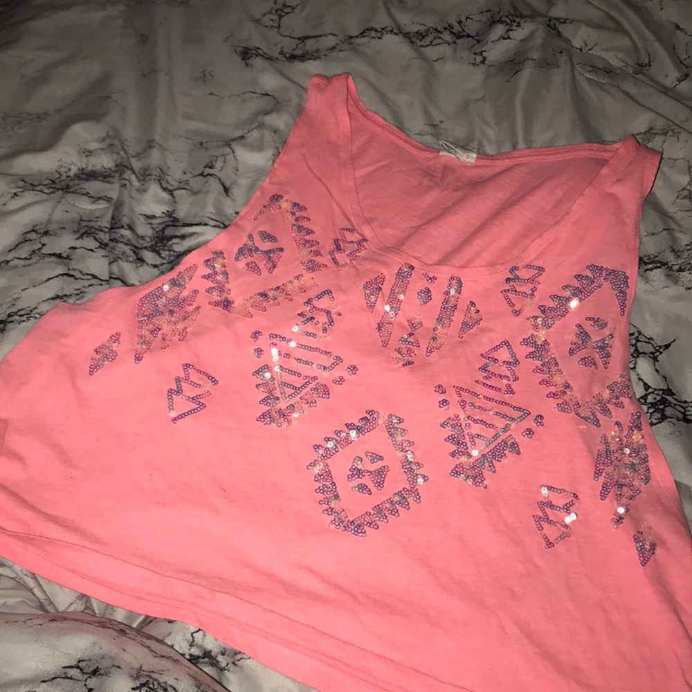 Pink crop top